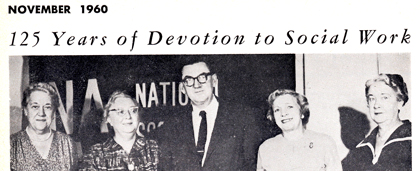 1960 News Clip Photo Of Social Workers Celebrating 125 Years Of Social Work - From NASW Archives